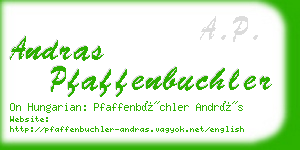 andras pfaffenbuchler business card